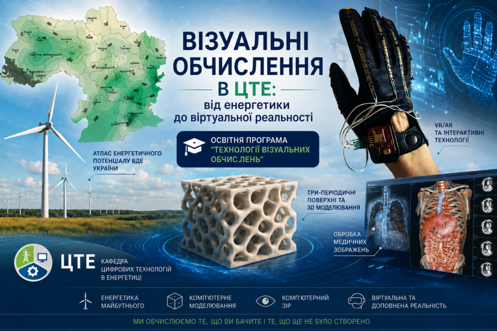 кафедра ЦТЕ, ОП Технології візуальних обчислень